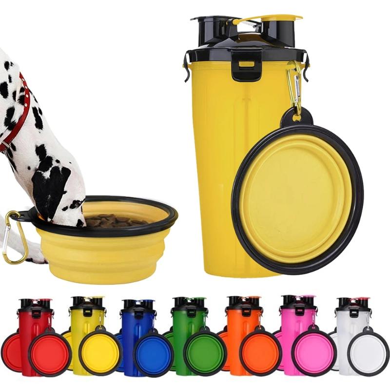 2 In 1 Pet Travel Water and Feed Bowl