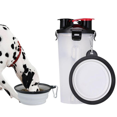 2 In 1 Pet Travel Water and Feed Bowl