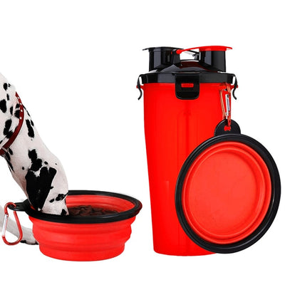 2 In 1 Pet Travel Water and Feed Bowl