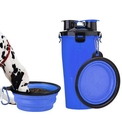 2 In 1 Pet Travel Water and Feed Bowl