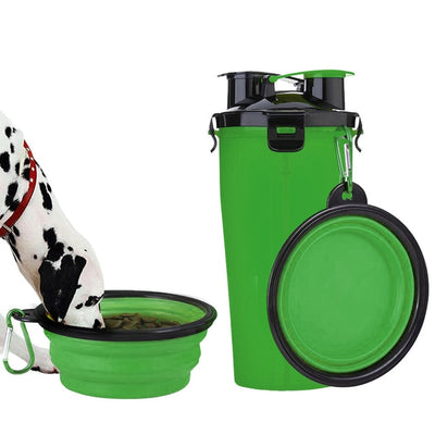 2 In 1 Pet Travel Water and Feed Bowl