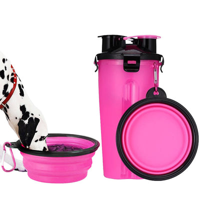 2 In 1 Pet Travel Water and Feed Bowl