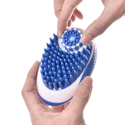 2 in 1 Pet Bath Brush Soft Silicone