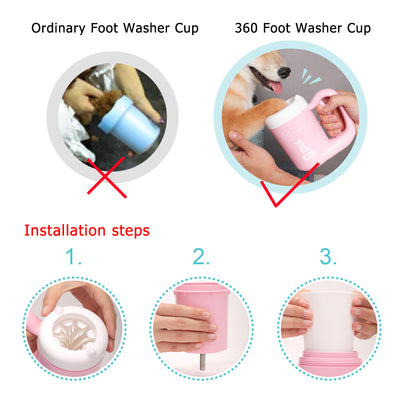 Pet Paw Washer Silicone Washing Brush