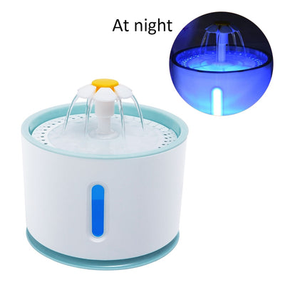 LED Electric Automatic Pet Fountain Drinking Water Dispenser