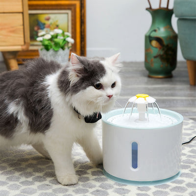 LED Electric Automatic Pet Fountain Drinking Water Dispenser