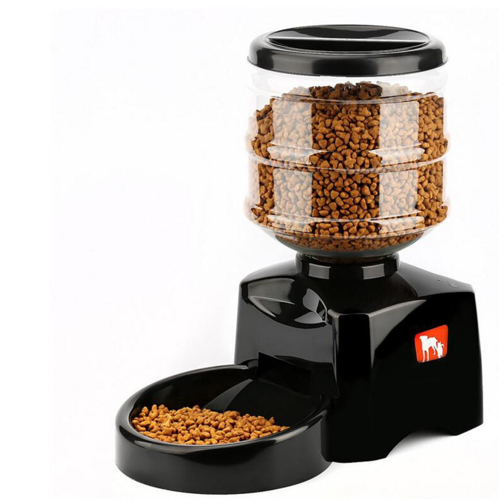 Automatic Pet Feeder 5.5L - 2017 Version with Voice Message Recording For Dogs and Cats