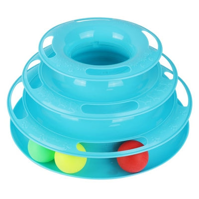 Three Levels Tower Tracks Cat Toy