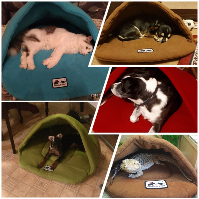Soft and Warm Pet Bed Cave