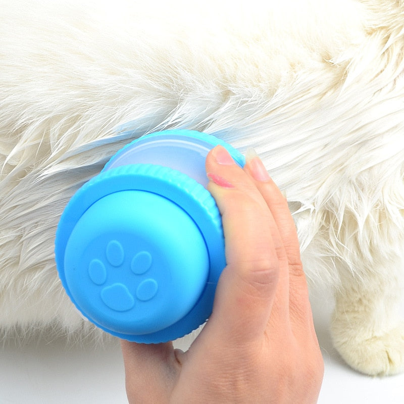 Silicone Pet Washing Brush with Shampoo Reservoir