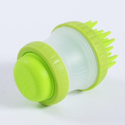 Silicone Pet Washing Brush with Shampoo Reservoir